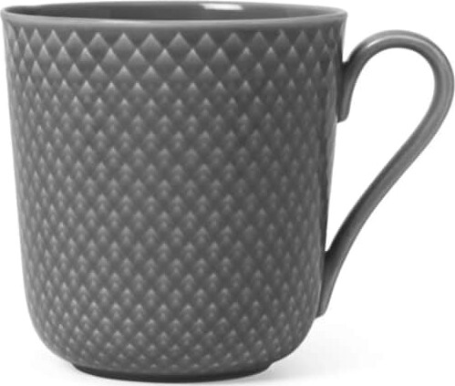 Lyngby Porcelæn Rhombe Earth krus med hank 39 cl - Slate