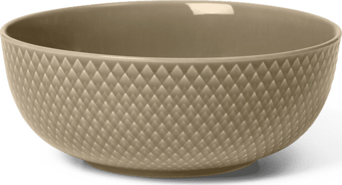 Lyngby Porcelæn - Rhombe Earth Skål 15,5 Cm - Ler