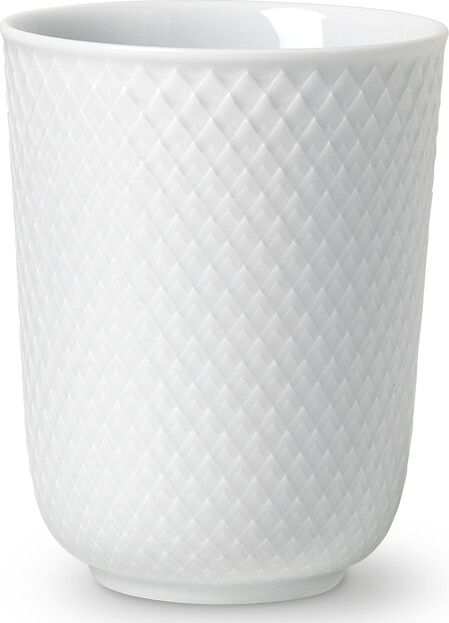 Lyngby Porcelæn - Rhombe Hvid Krus 33 Cl