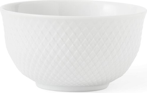 Lyngby Porcelæn - Rhombe Skål - 14 Cm - Hvid