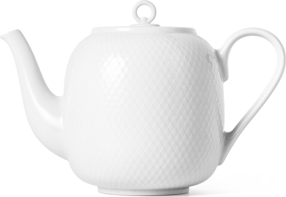 Lyngby Porcelæn - Rhombe Tekande 1,9 L - Hvid