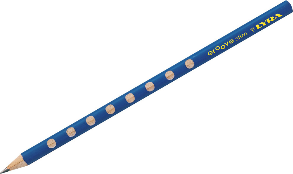 Lyra - Groove Tegneblyant - Hårdhed Hb - Slim - Natural Grip - Blå