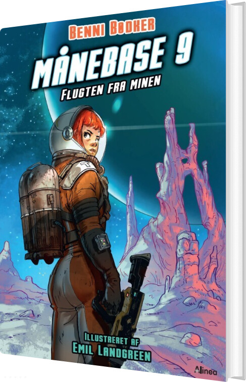 Månebase 9, Flugten Fra Minen, Rød Læseklub - Benni Bødker - Bog
