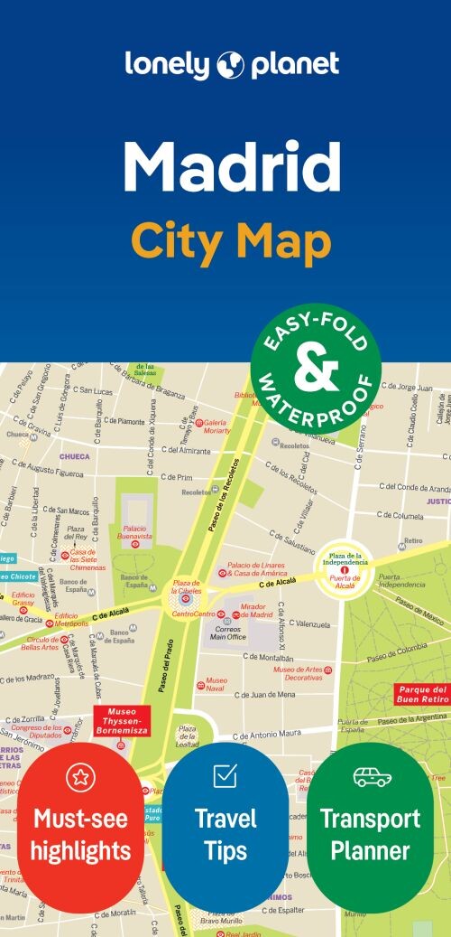 Madrid City Map - Lonely Planet  - English book