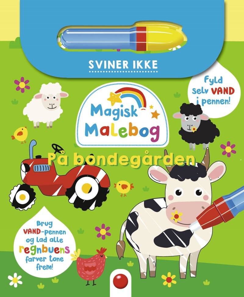 Se Magisk Malebog Med Dyr Til Børn - På Bondegården - Diverse - Bog hos Gucca.dk