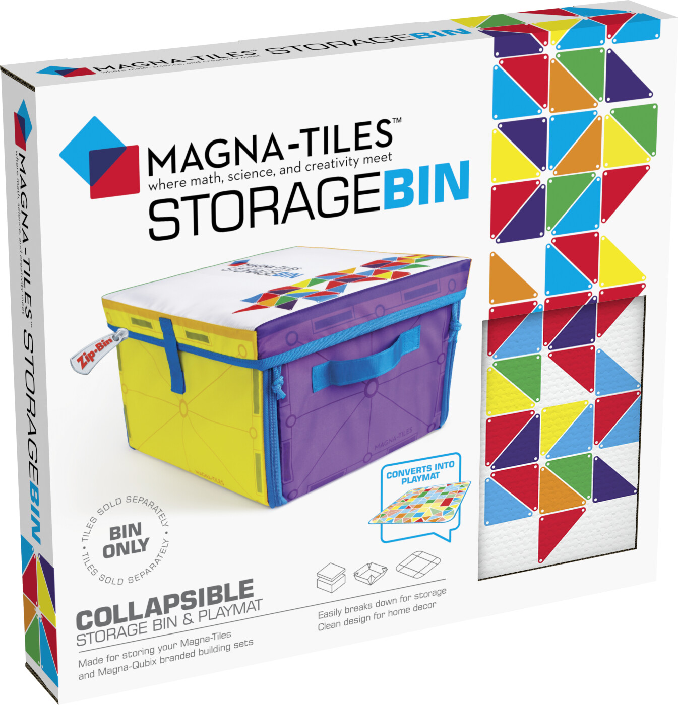 Magna-tiles - 2-i-1 Legemåtte Og Opbevaringskasse