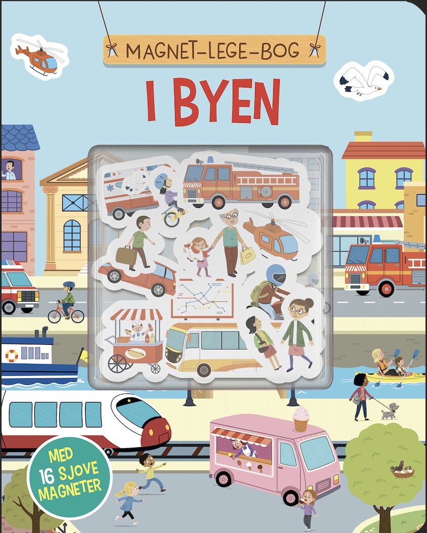 Magnet-lege-bog: I Byen - Bog