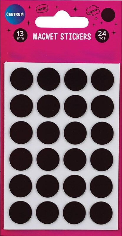 Hobby Mate Magneter, selvklæbende ø13mm. 48 stk.