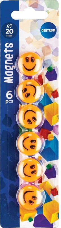 Magneter Smile 20 Mm - 6 Stk - Centrum