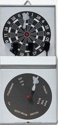 Magnetisk Dart Spil - Mini Spil Med 2 Plader Og 6 Pile