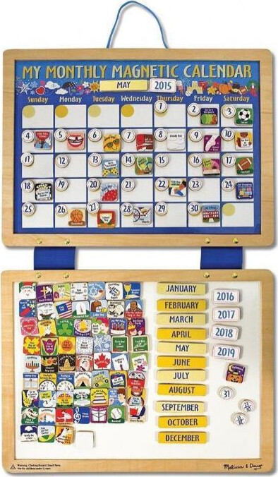 Magnetisk Kalender På Engelsk Til Børn