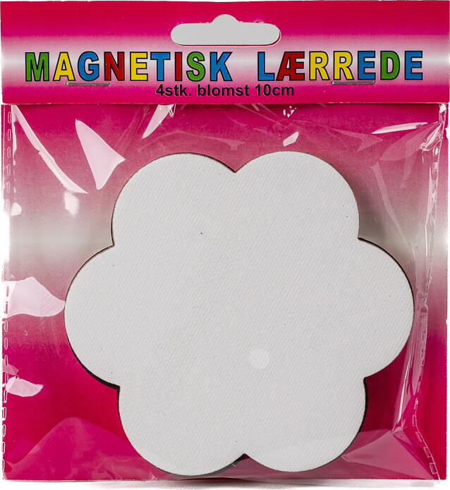 Magnetisk Lærrede 4stk. Blomst 10cm - Artino