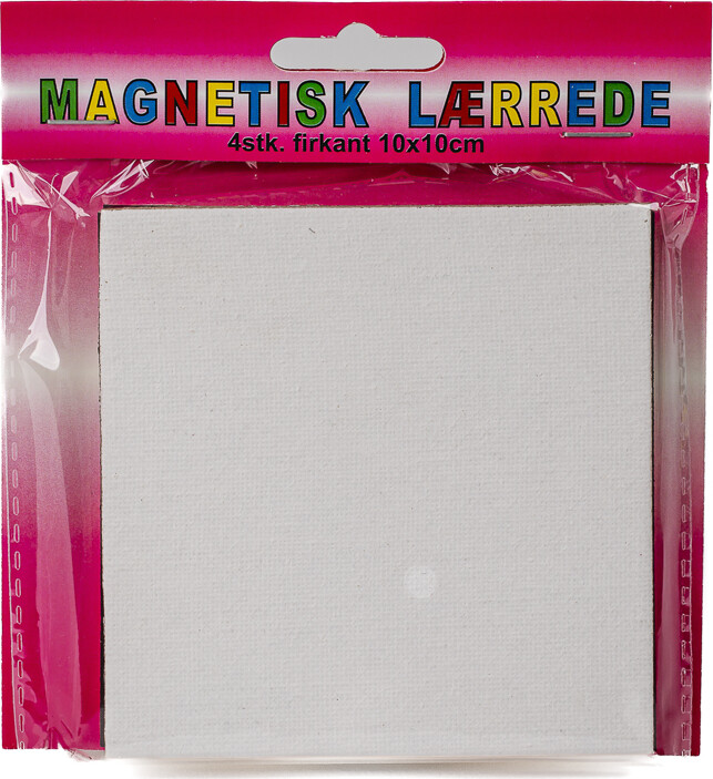 Magnetisk Lærrede 4stk. Firkant 10x10cm - Artino