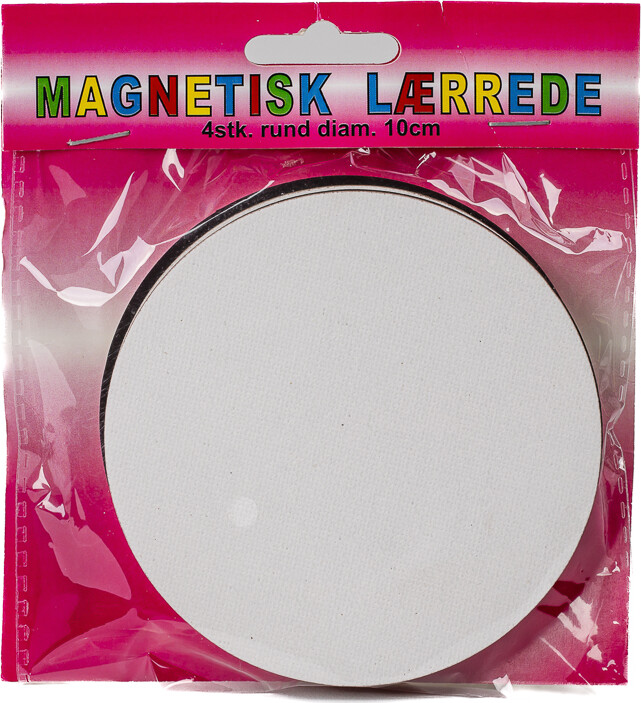 Magnetisk Lærrede 4stk. Rund Diam. 10cm - Artino
