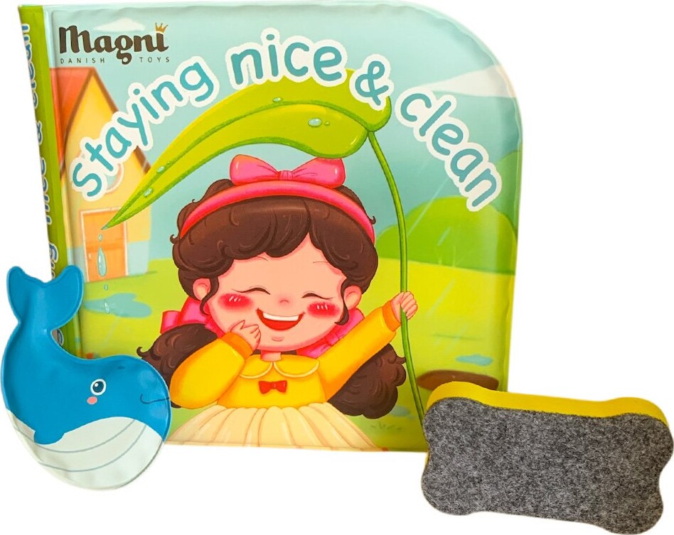 Magni - Badebog Med Farvlægning, Glade Børn - Bog