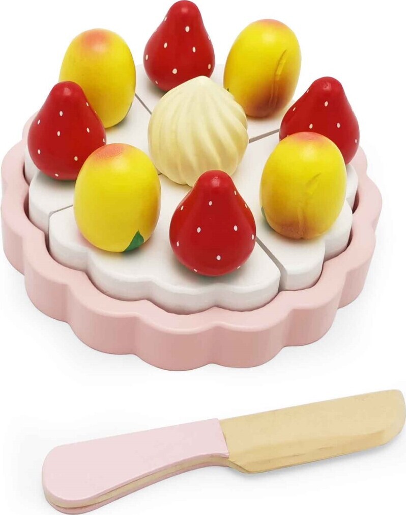 Magni - Ferskenkage Med Topping - Velcro - Træ