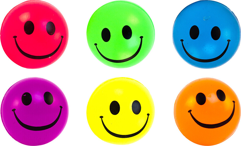 Magni - Hoppebold Med Smiley-face - 4,5
