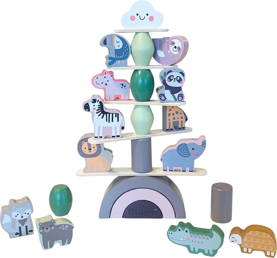 Magni - Montessori Balance Stabel Med Dyr