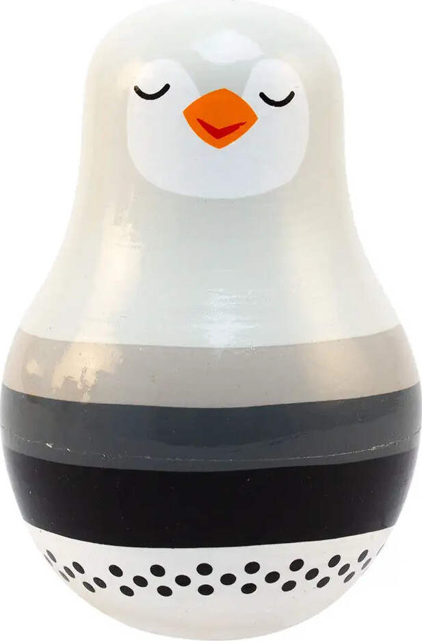 Magni - Pingvin Tumling Figur - Mat Grå - Assorteret