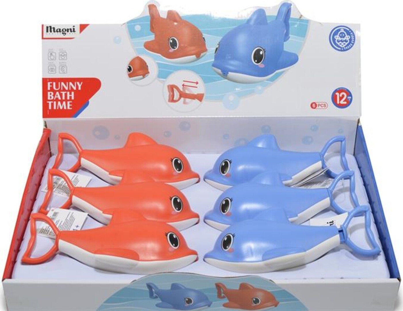 Magni - Pumpe Badedyr Hval - Assorterede Farver
