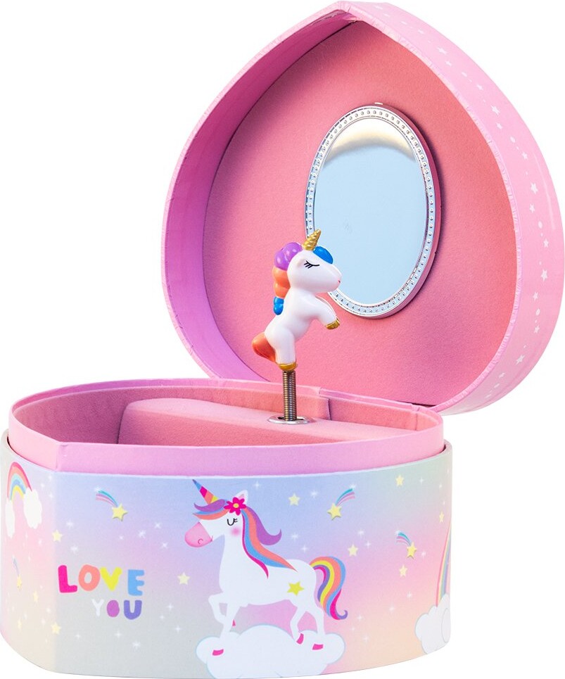 Magni - Smykkeskrin Til Børn - Med Musik - Enhjørning - Pink