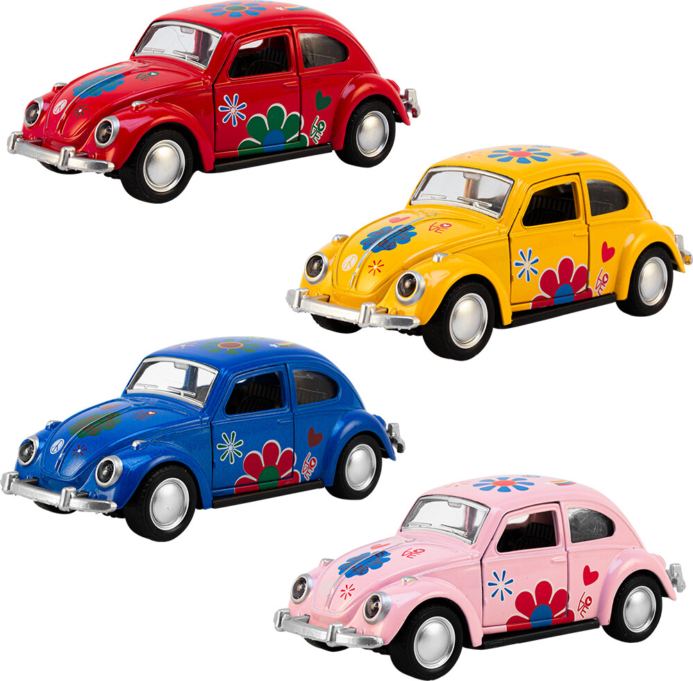 Magni - Vw Bobbel Med Blomster I Die-cas