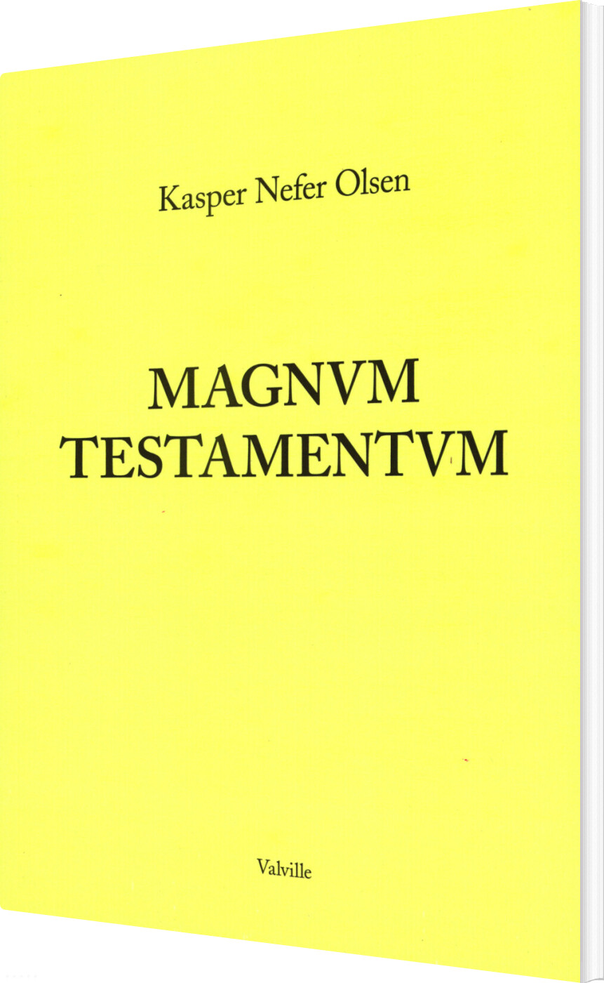 Billede af Magnvm Testamentvm - Kasper Nefer Olsen - Bog