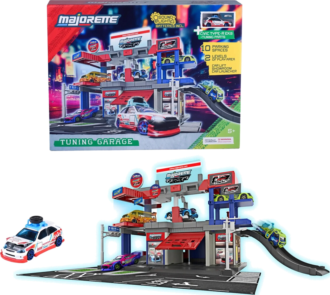 Majorette - Jdm Legends Tuning Garage + 1 Vehicle (8504108000)