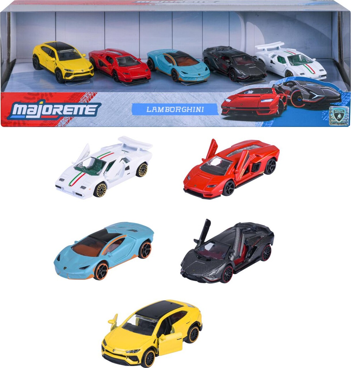 Majorette - Lamborghini 5 Stk Gaveæske