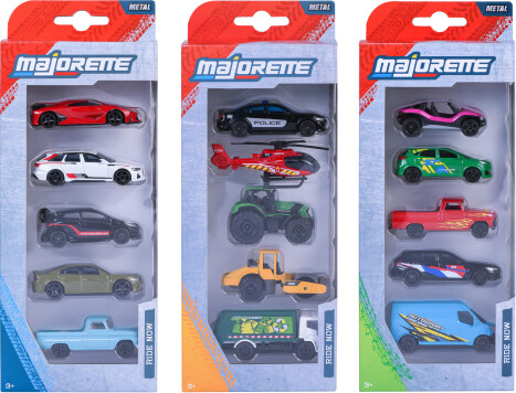 Majorette Street Cars 5-pakke - Assorterede