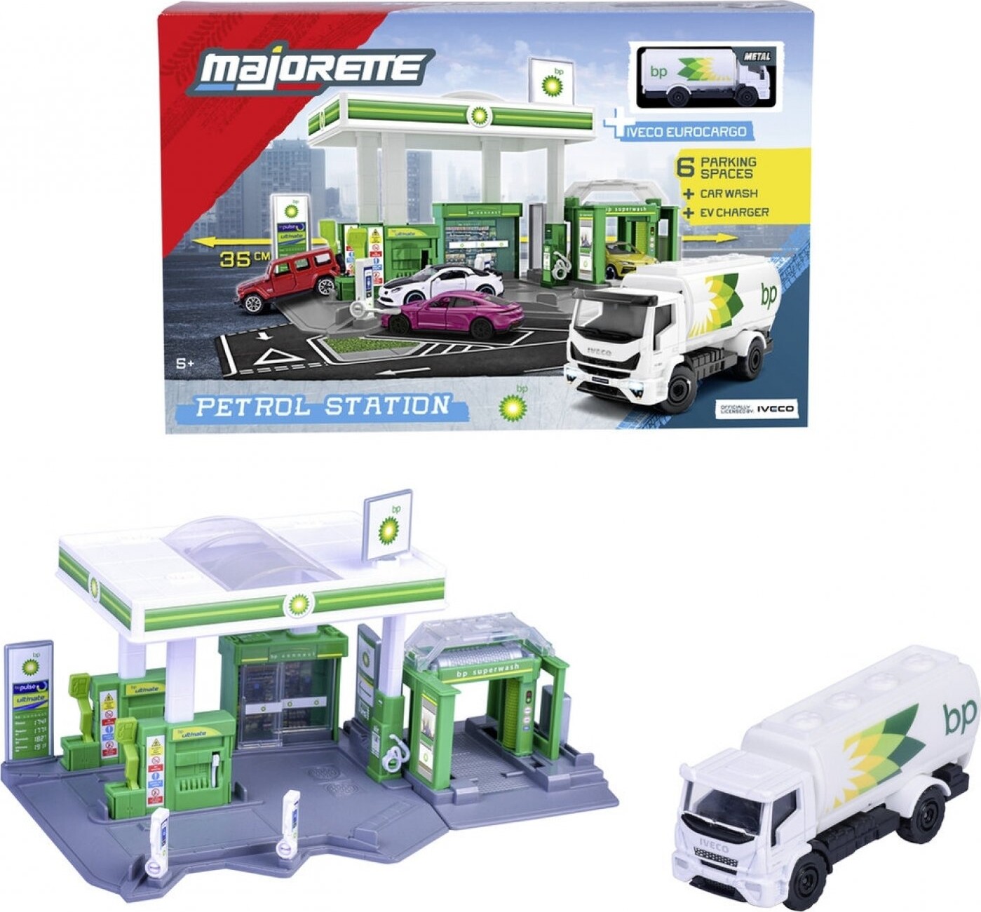 Majorette - Tankstation Bp + 1 Køretøj