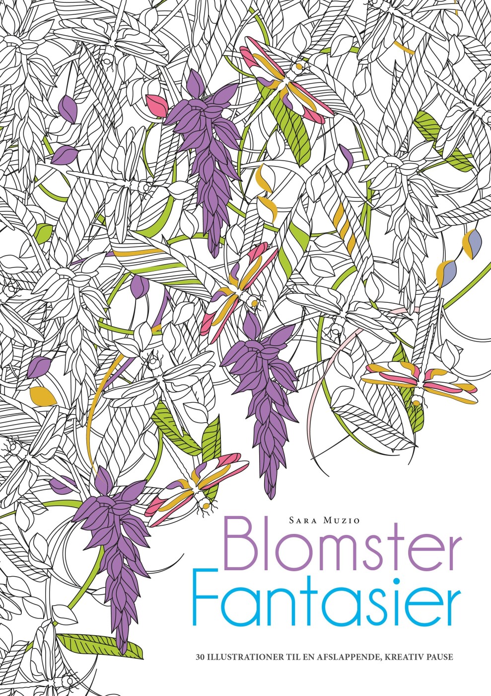 Maleblok: Blomsterfantasier - Sara Muzio - Bog