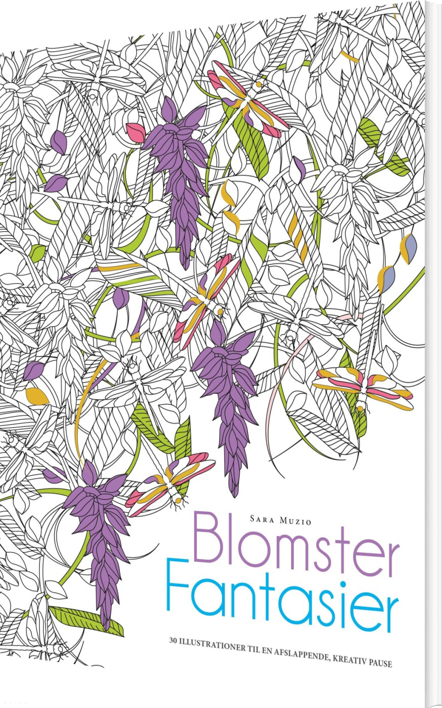 Maleblok: Blomsterfantasier - Sara Muzio - Bog