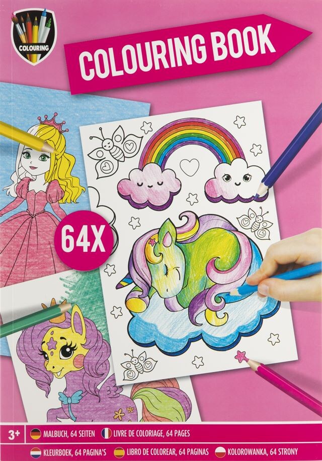 Malebog A4 64 Sider Prinsesser - Bog billede