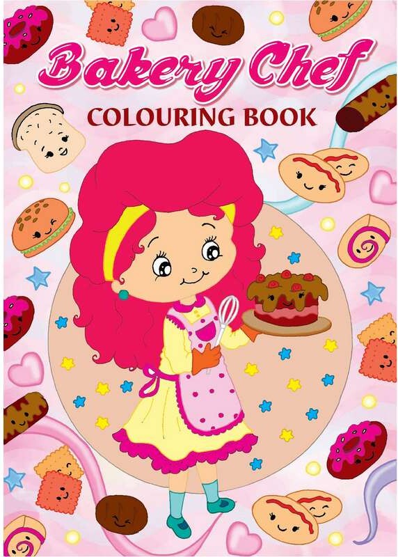 Malebog A4 Bakery Chef 16 Sider - Bog billede