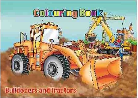Malebog A4 Bulldozers & Tractors 16 Sider - Diverse - Bog