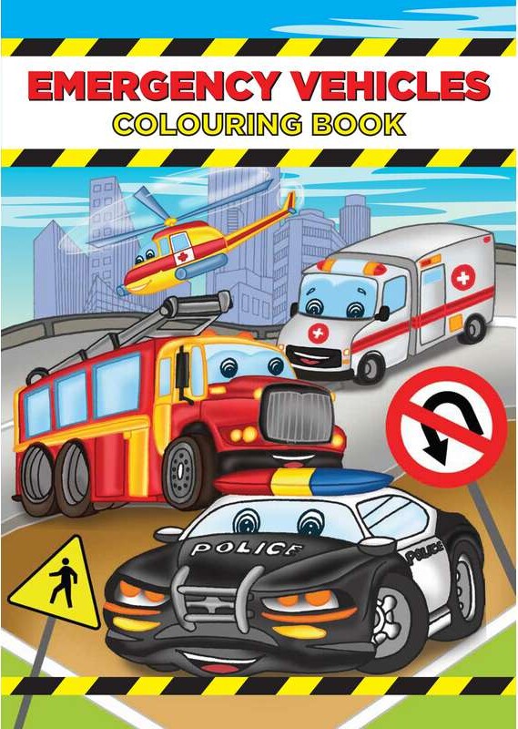 Malebog A4 Emergency Vehicles 16 Sider - Bog