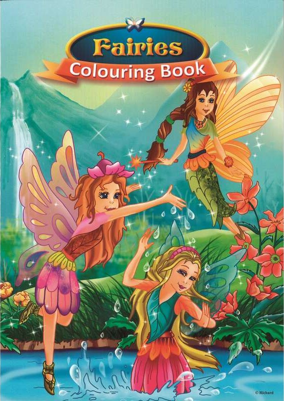 Malebog A4 Fairies 16 Sider - Bog