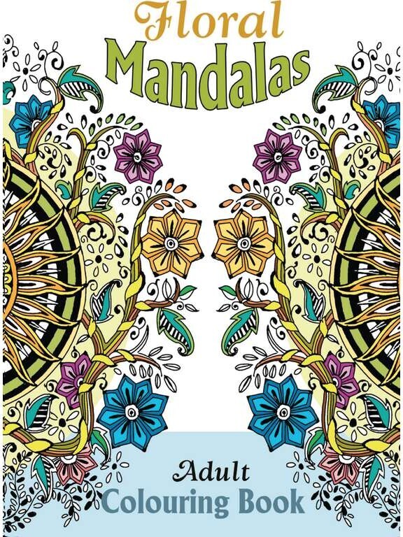 Malebog A4 Floral Mandalas 32 Sider - Bog