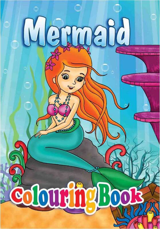 Malebog A4 Mermaid 16 Sider - Bog