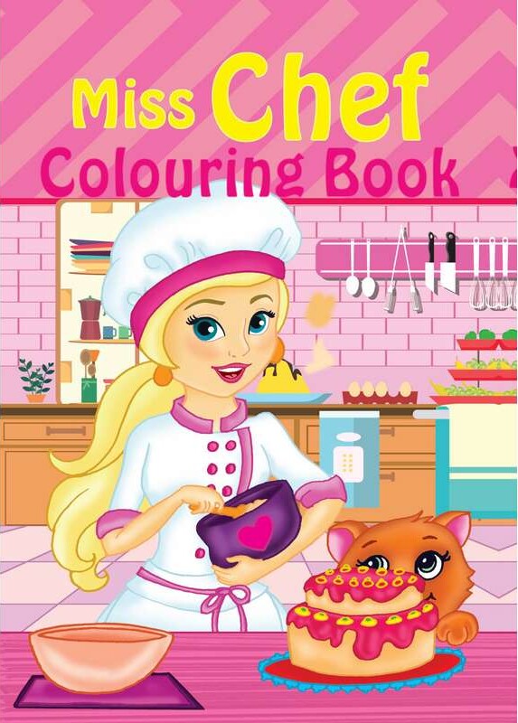 Malebog A4 Miss Chef 16 Sider - Bog billede