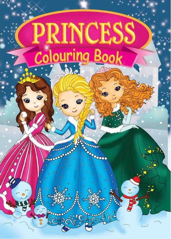 Malebog A4 Princesses 16 Sider - Bog