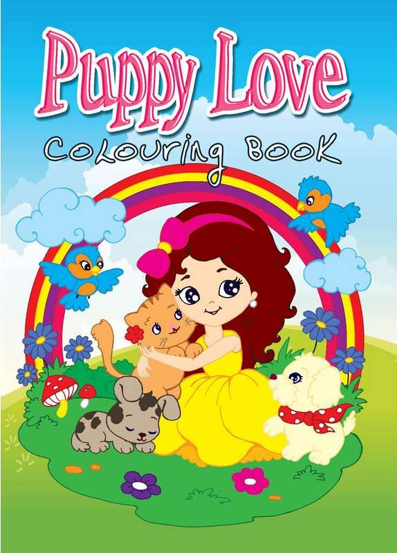 Malebog A4 Puppy Love 16 Sider - Bog