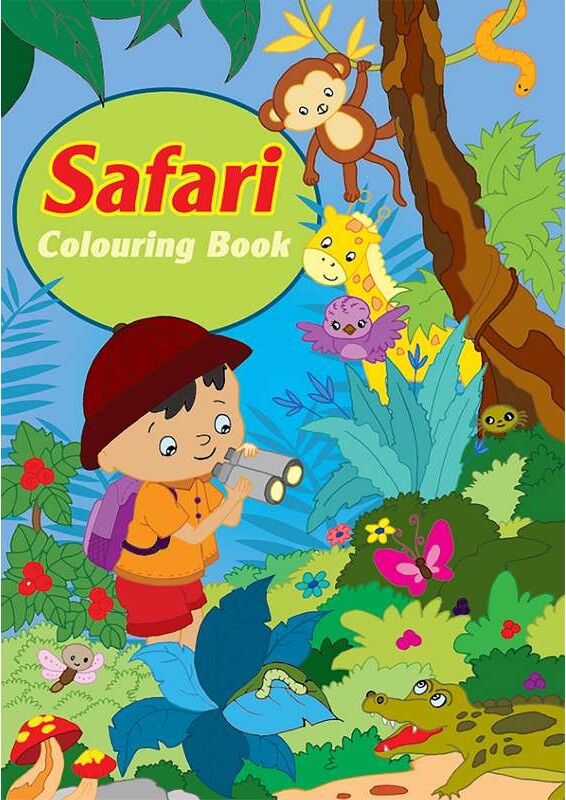 Malebog A4 Safari 16 Sider - Bog