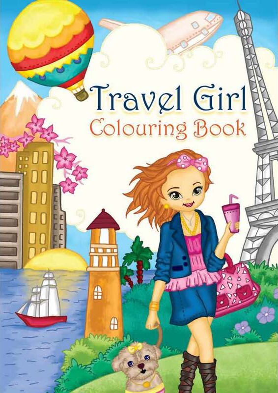 Malebog A4 Travel Girl 16 Sider - Bog