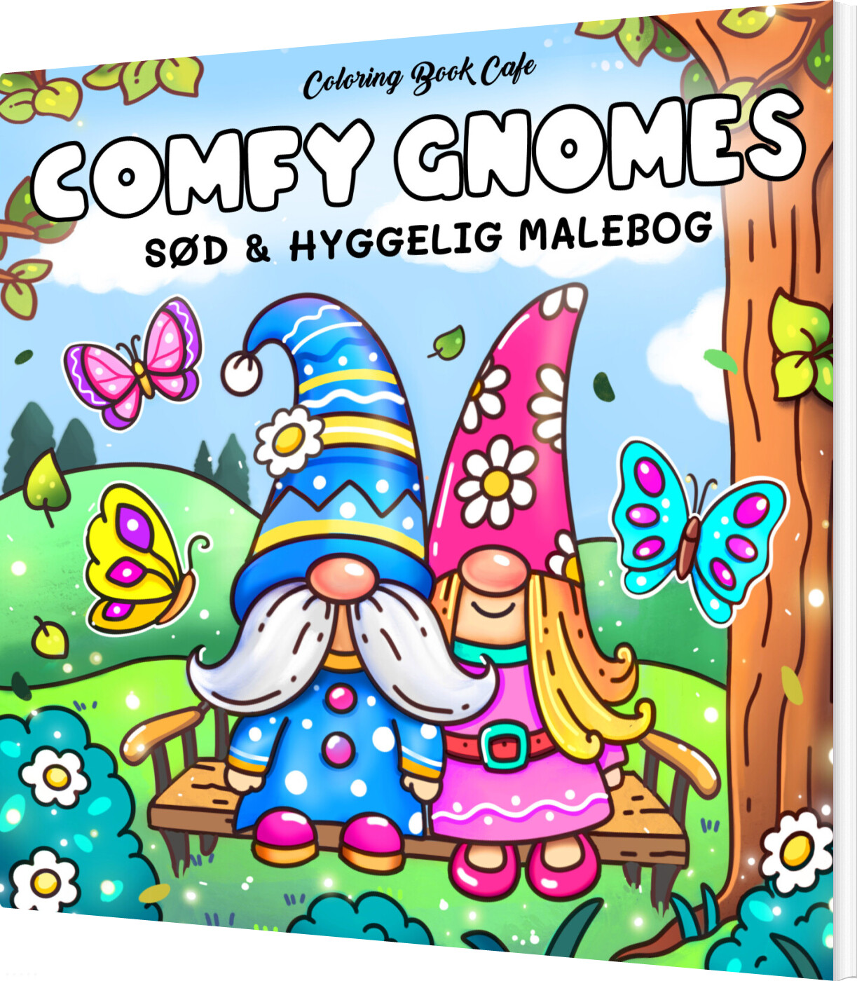 Malebog: Comfy Gnomes - Cozy Coloring - Coloring Book Cafe - Bog