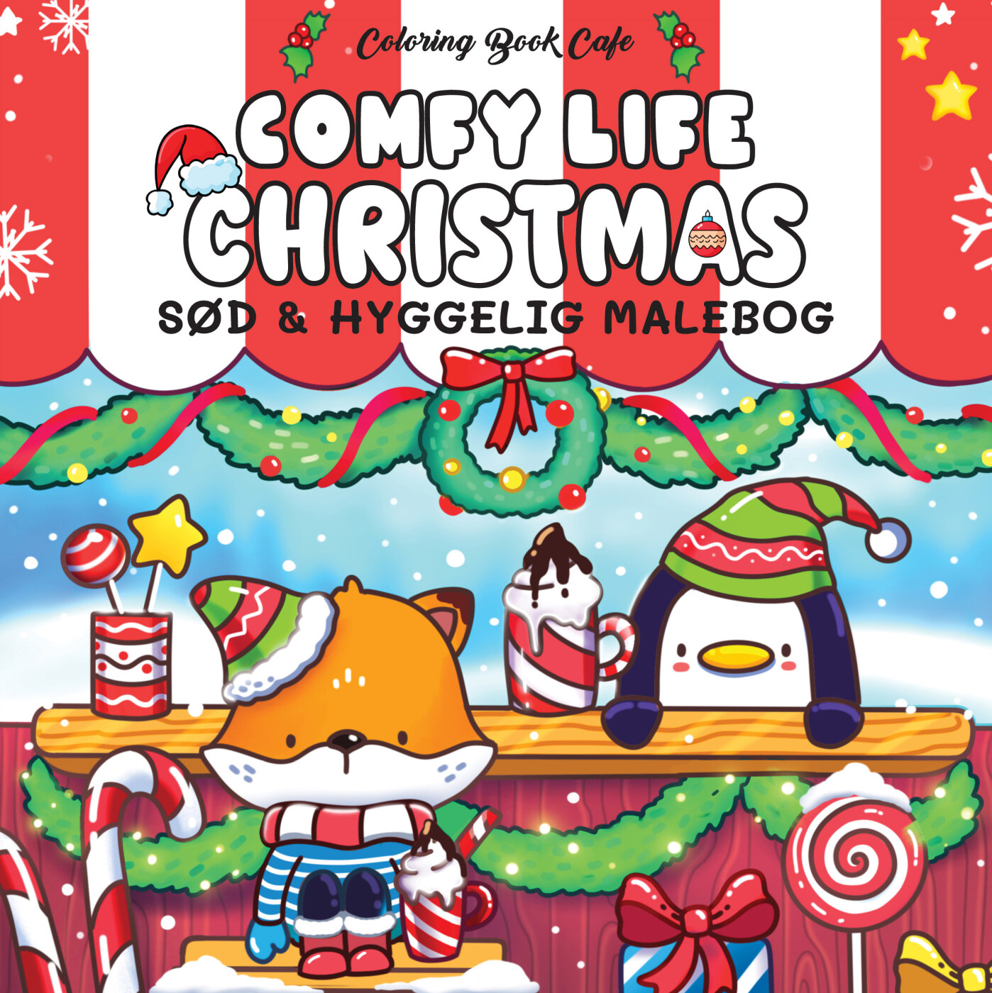 Malebog: Comfy Life Christmas - Cozy Coloring - Coloring Book Cafe - Bog