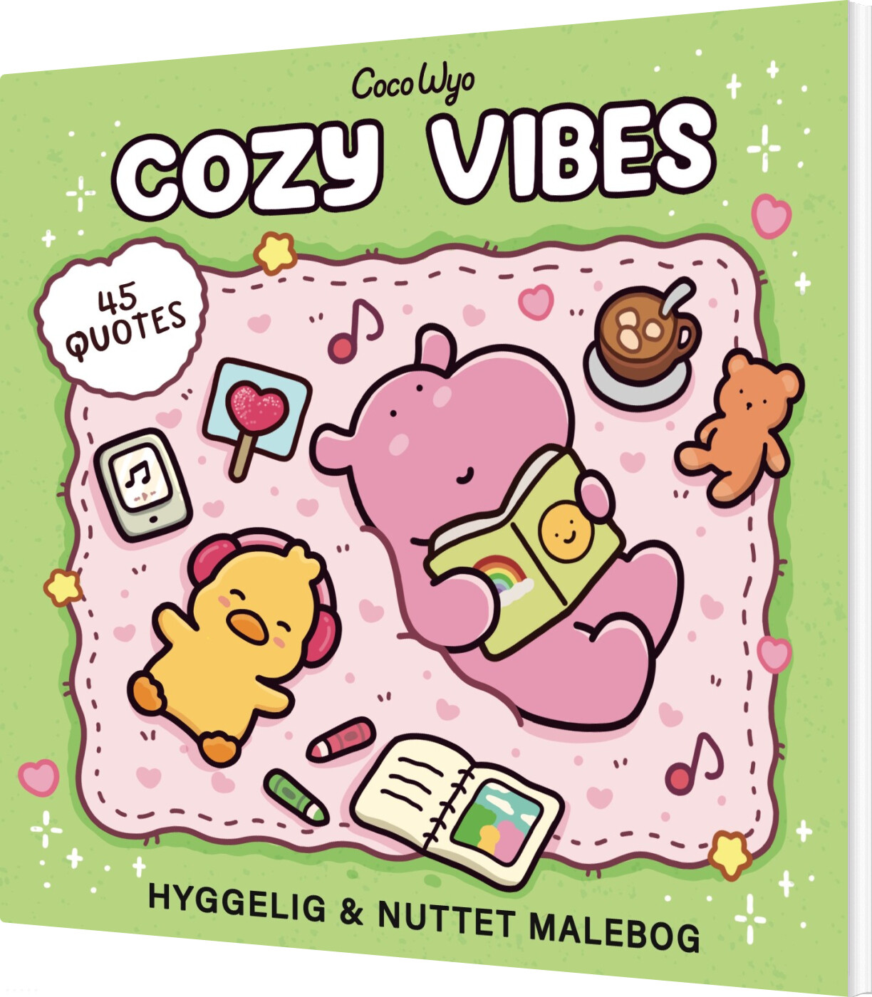Malebog: Cozy Vibes - Cozy Coloring - Coco Wyo - Bog