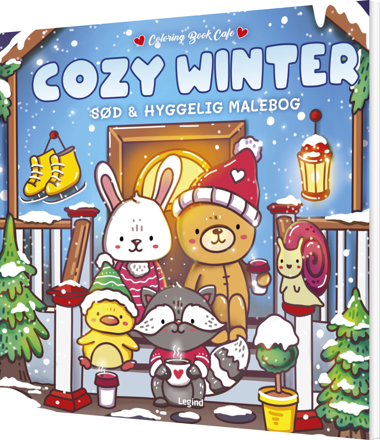 Malebog: Cozy Winter - Deluxe - Cozy Coloring - Coloring Book Cafe - Bog