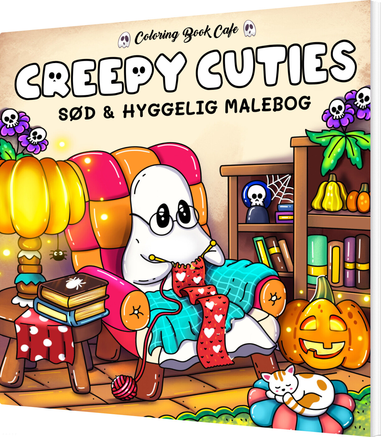 Malebog: Creepy Cuties - Cozy Coloring - Coloring Book Cafe - Bog